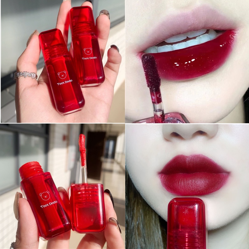 🍓[Hàng mới về] Son kem lì TOOT DODO® màu đỏ ớt chống thấm nước mịn như nhung lâu trôi 05