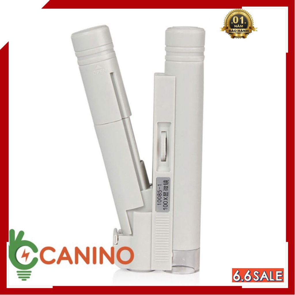 Kính lúp mini 100X có thước đo thông minh Canino (lỗi 1 đổi 1 trong 7 ngày)