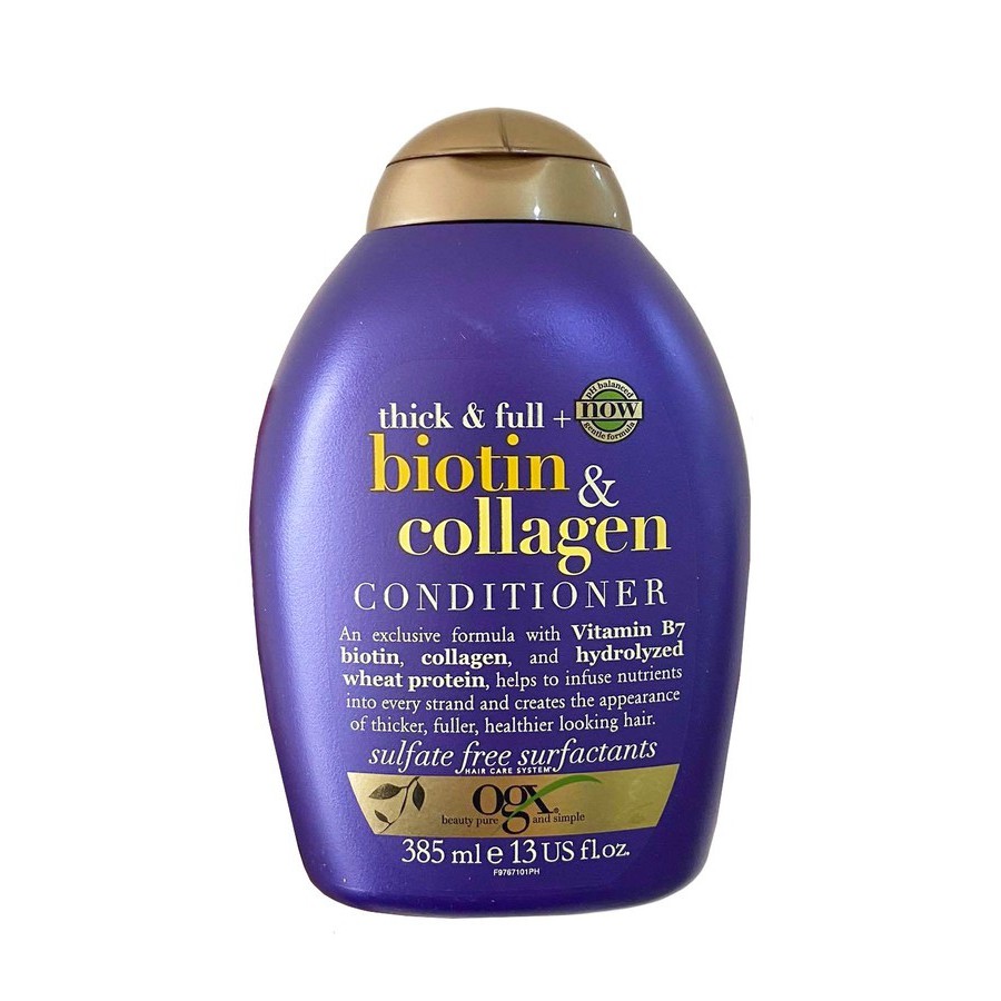 Dầu Xả Chống Rụng Tóc OGX Thick & Full + Biotin & Collagen Conditioner 385ml .