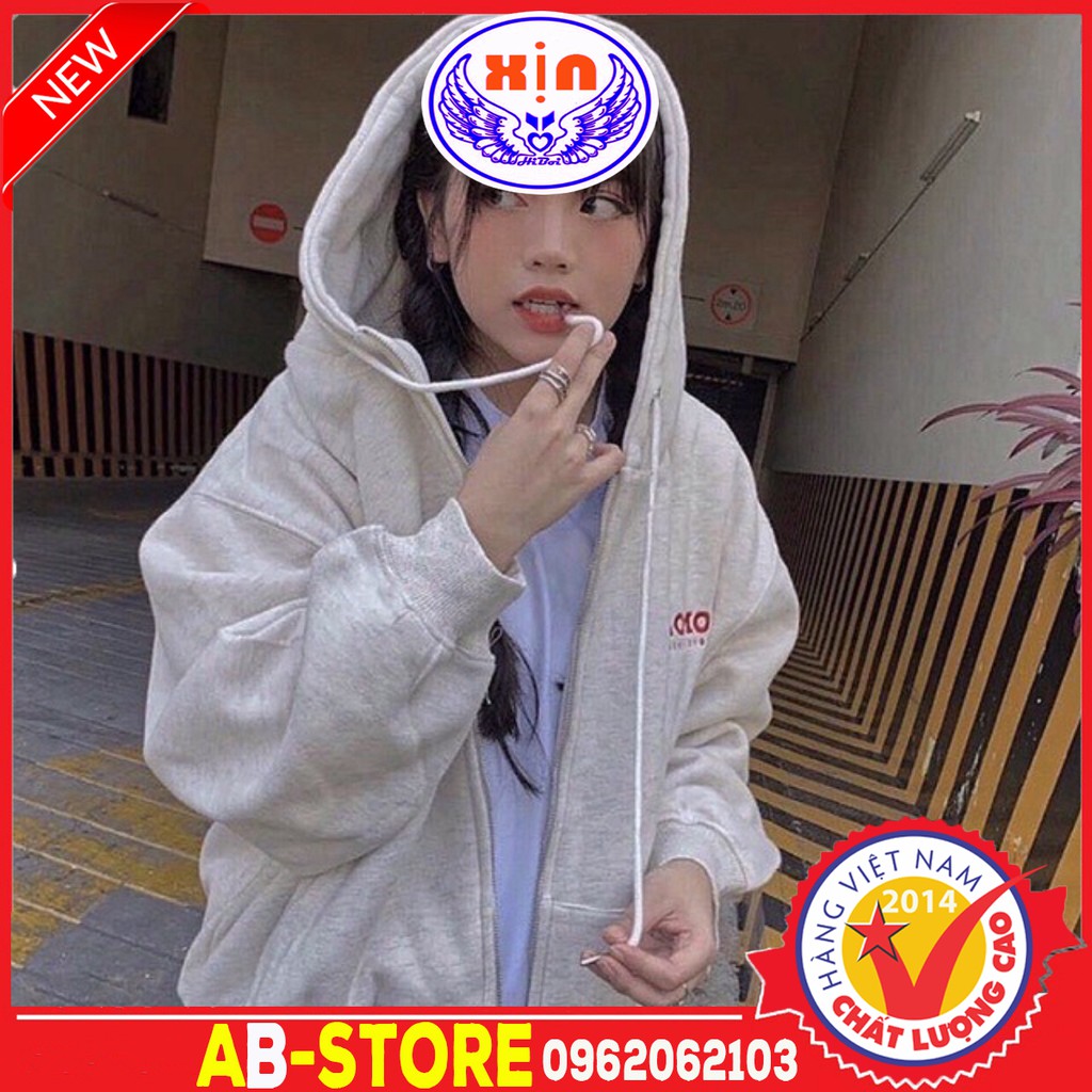 Áo khoác hoodie zip OHOH  Mới mới