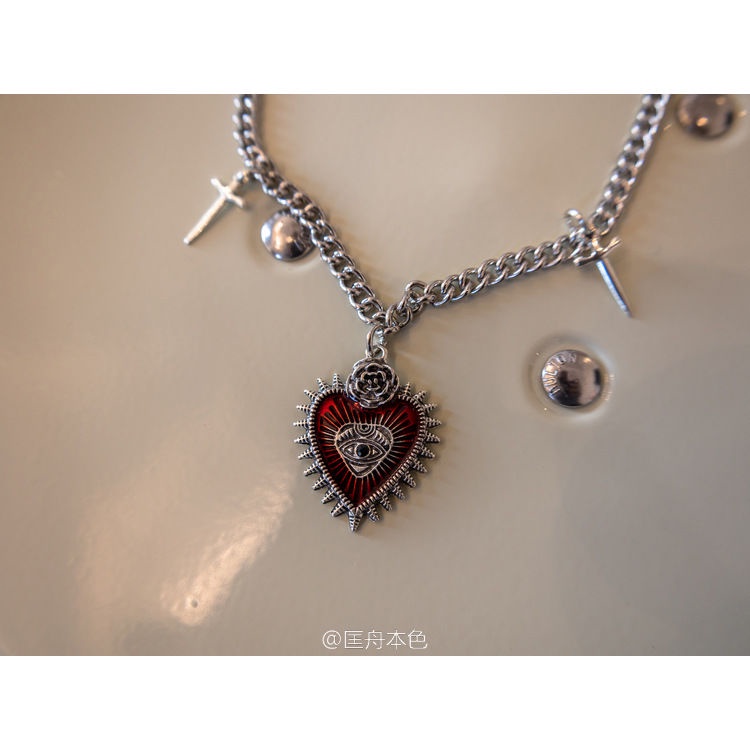 Vòng cổ Mặt Thánh Giá / Hoa Hồng / Cây Tre Phong Cách Punk Gothic Thời Trang Cá Tính