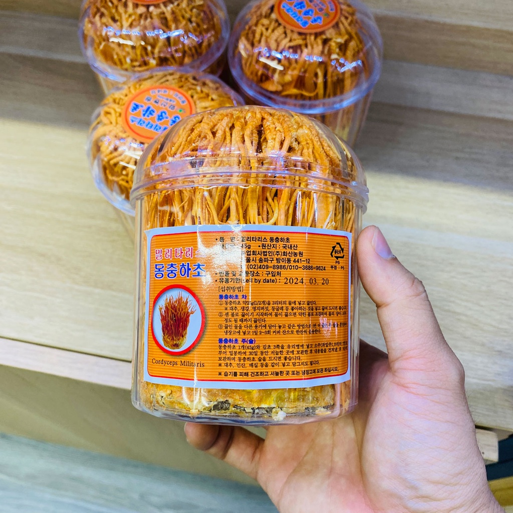 Bông đông trùng hạ thảo khô Hàn Quốc