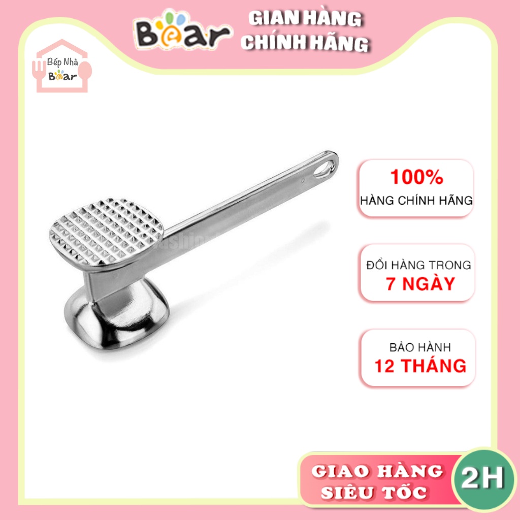 Búa đập đá đập sả đập thịt đa năng dùng cho pha chế nấu ăn chất liệu hợp kim chống gỉ cao cấp BẾP NHÀ BEAR