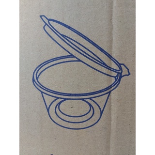 hủ nhựa đựng sốt chấm, topping nắp liền