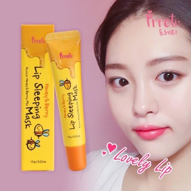 Mặt Nạ Ngủ Môi Prreti Honey & Berry Lip Sleeping Mask