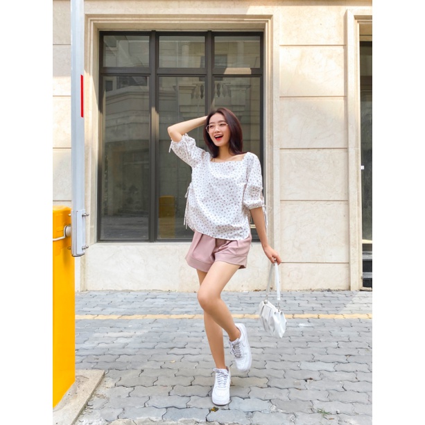 Quần short xếp ly form xòe - HN30