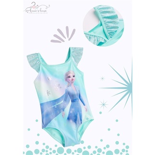 ĐỒ BƠI BÉ GÁI ANNIE ĐỒ BƠI ELSA XANH KIM TUYẾN