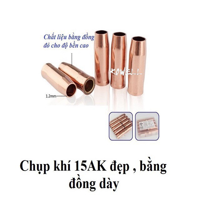 [GIÁ TỐT] Chụp khí 15ak - 200A - 24KD - 350A - 500A - 36KD - Phụ kiện máy hàn mig