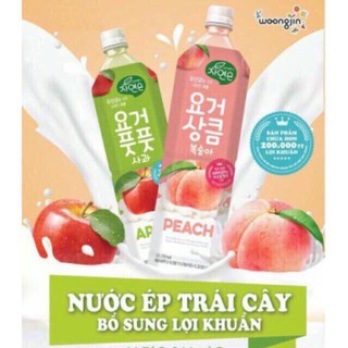 Nước Ép Trái Cây Lợi Khuẩn Woongjin Hàn Quốc Chai 1.5L