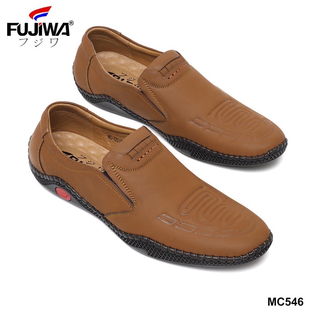 Giày Lười Nam Da Bò FUJIWA - MC546. Da Dập Vân Hoạ Tiết. Được Đóng Thủ Công (Handmade). Có Size:  38, 39, 40, 41, 42, 43