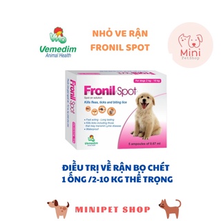 Thuốc nhỏ ngoài da trị ve Fronil spot 0,67ml