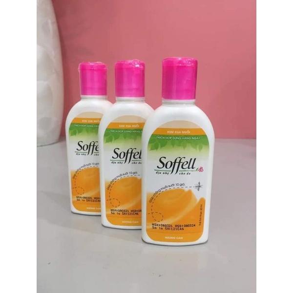 (SALE SALE) KEM CHỐNG MUỖI SOFFELL HƯƠNG CAM LỌ 60ML chở che cho toàn bộ đôi lứa BẠN