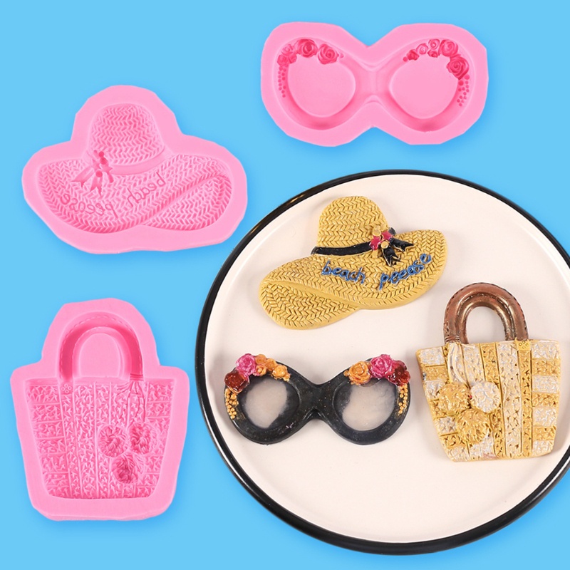 Set 3 Khuôn Làm Bánh Kẹo Hình Nón / Kính Mát Có Thể Tái Sử Dụng