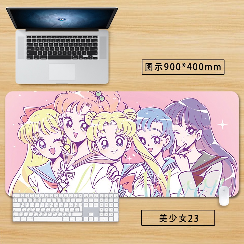 Sailor moon Tấm Lót Chuột Bàn Phím Máy Tính Cỡ Lớn In Hình Thủy Thủ Mặt Trăng Dễ Thương