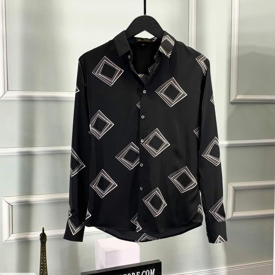 Áo sơ mi nam dài tay vải lụa kate mềm mịn mát | BigBuy360 - bigbuy360.vn