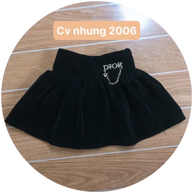 25kg CHÂN VÁY NHUNG TẦNG CHO BÉ GÁI SIÊU ĐẸP