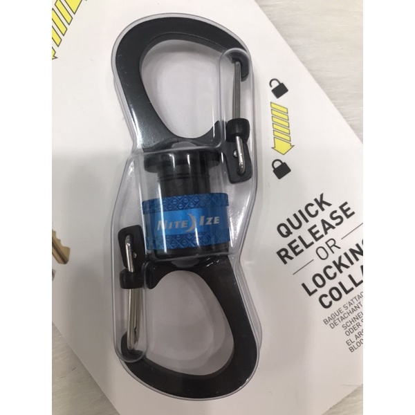 👉Móc khóa Nite Ize MSBL-03-R7 SlideLock Blue 360 ​​° -Mỹ