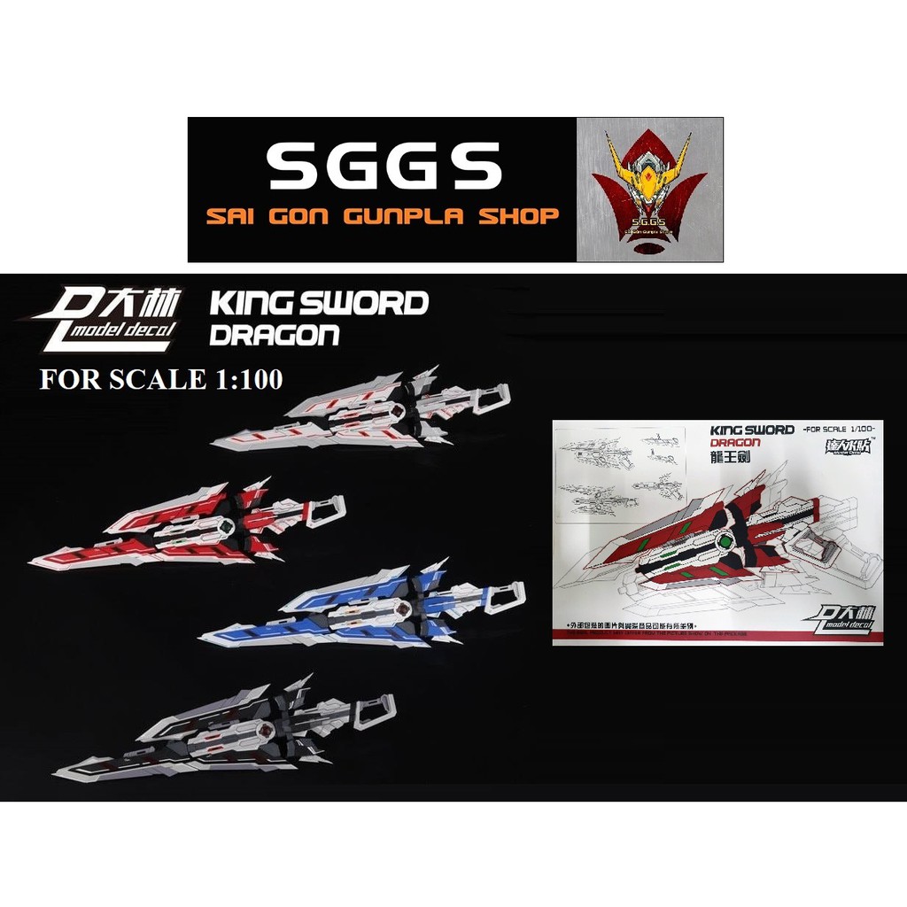 Mô Hình Lắp Ráp DL King Sword Dragon Astray Phụ Kiện MG Red Gundam Đồ Chơi Anime