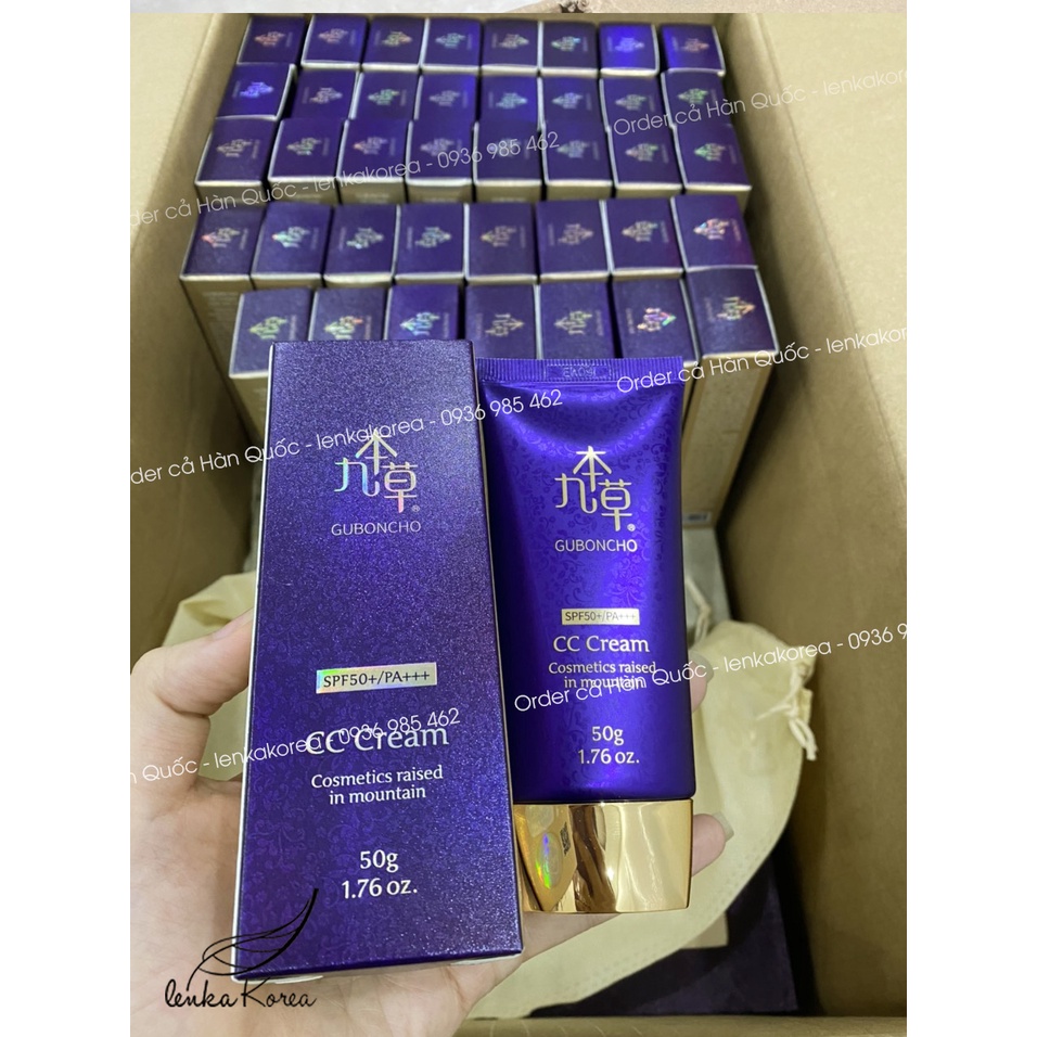 KEM CHỐNG NẮNG TRANG ĐIỂM CC CREAM GUBONCHO CHUẨN NỘI ĐỊA HÀN QUỐC