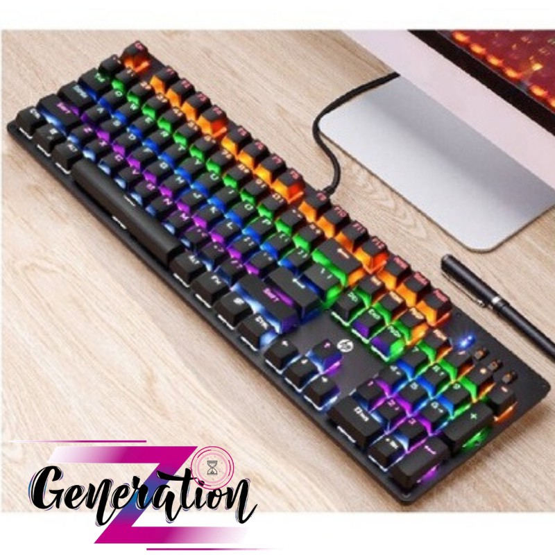 [Mã 33ELSALE hoàn 7% đơn 300K] BÀN PHÍM CƠ HP GK100 - KEYBOARD LED HP GK100