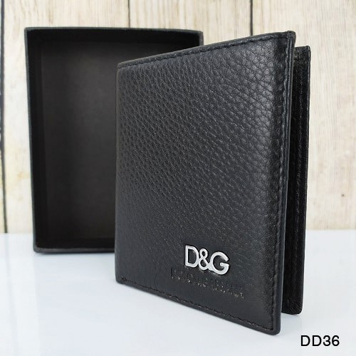 [DA BÒ THẬT 100%] Ví da nam D&G dáng đứng DD36