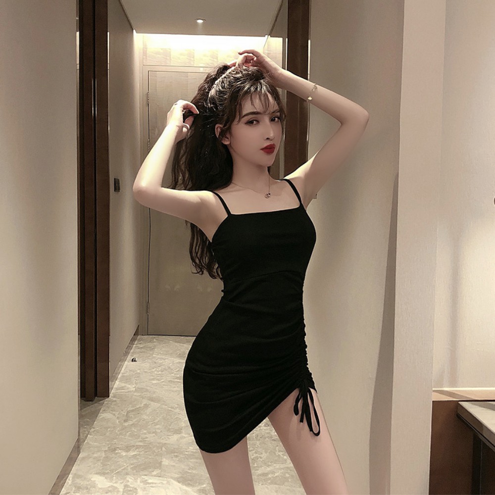 Váy nữ hai dây rút eo , đầm nữ ôm body  phong cách thiết kế hiện đại cho nữ ATILA SHOP | BigBuy360 - bigbuy360.vn