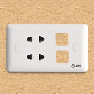 Mặt ổ cắm + công tắc s19 Sino