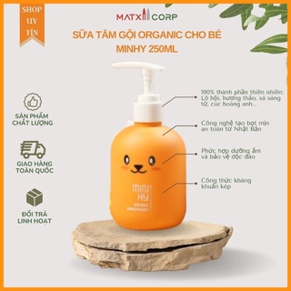 Sữa tắm gội organic minhy hỗ trợ điều trị viêm da, chàm sữa cho bé - matxi kids