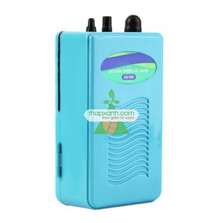 [Tặng kèm 1 Pin Đại] Máy sục khí SB-980 (Máy thổi ô xy) chạy PIN