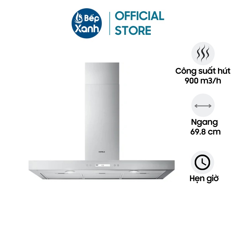Máy Hút Hùi Áp Tường Hafele HH-WI70C 539.81.158 - Hẹn Giờ - Ngang 69.8 cm