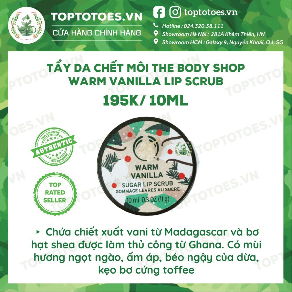 Tẩy da chết môi The Body Shop Festive Sugar Lip Scrub dưỡng môi hồng, mịn, giảm thâm và khô sần môi | BigBuy360 - bigbuy360.vn