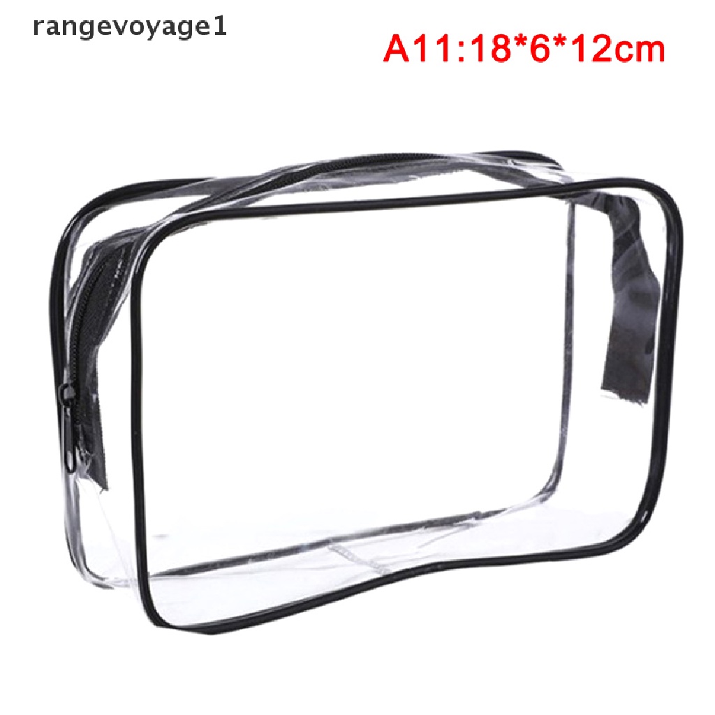 Túi Nhựa PVC Trong Suốt Đựng Đồ Trang Điểm Có Khóa Kéo Ốp