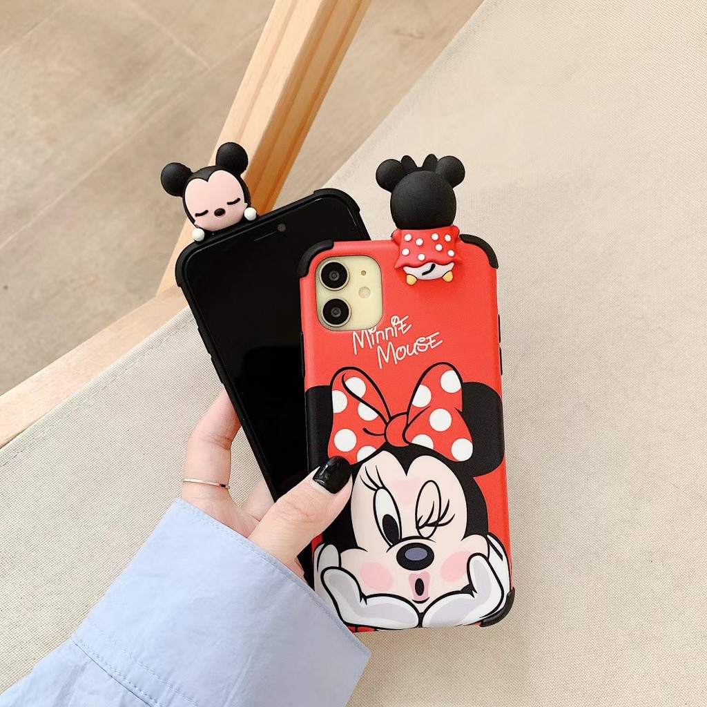 Mickey and Minnie 3D relief Case iPhone 11 Pro Promax X XS XR XSmax 6 6s 7 8 plus Soft Phone Case COD | BigBuy360 - bigbuy360.vn