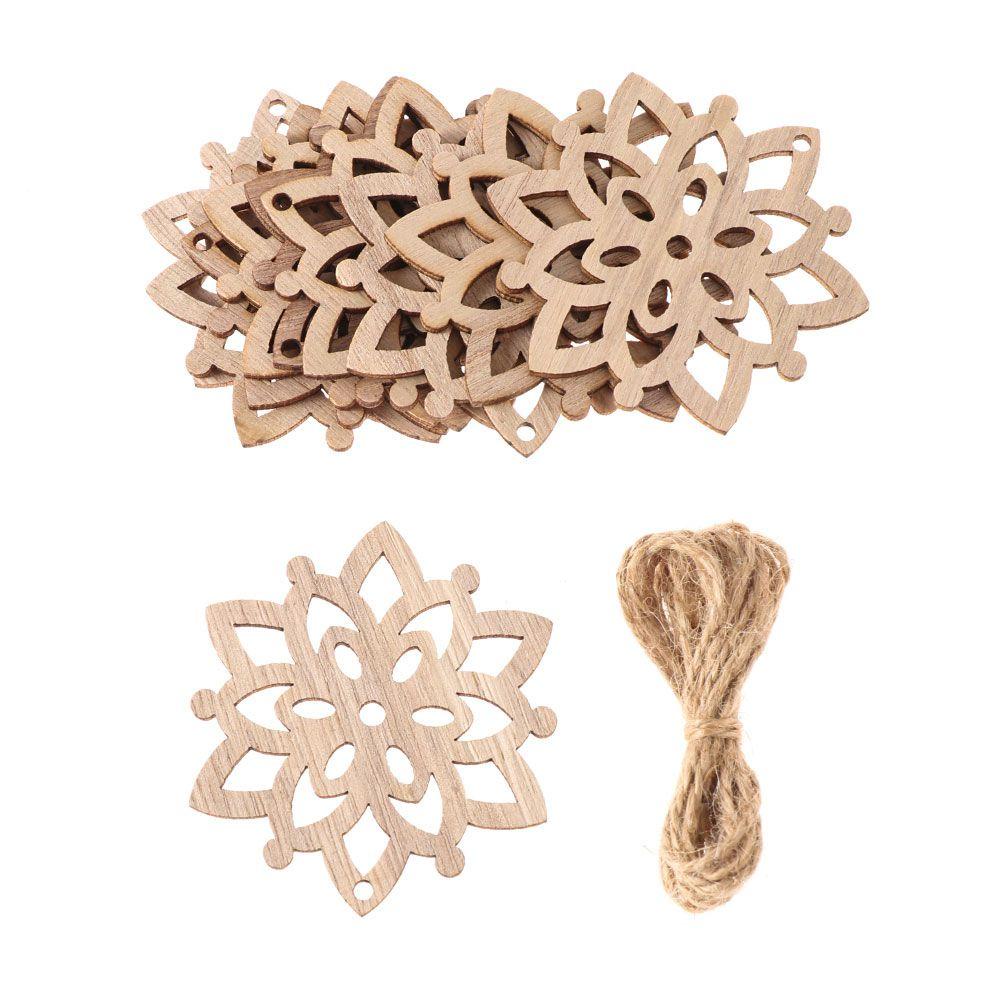 Set 10 Mặt Gỗ Treo Trang Trí Giáng Sinh