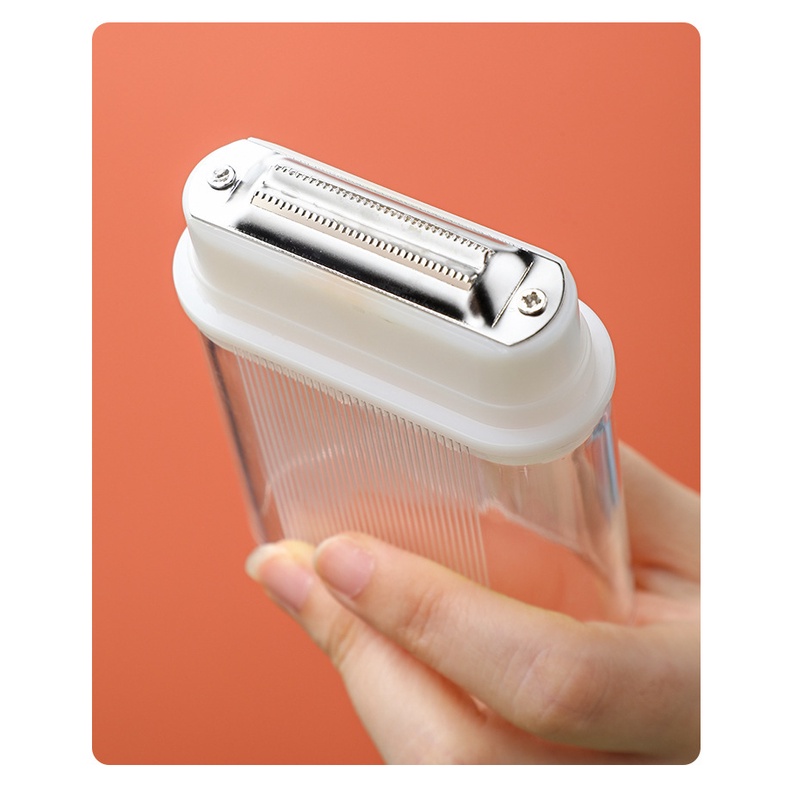 Dụng Cụ Gọt Vỏ Củ Quả Đa Năng Có Khoan Đựng Vỏ Xuất Nhật