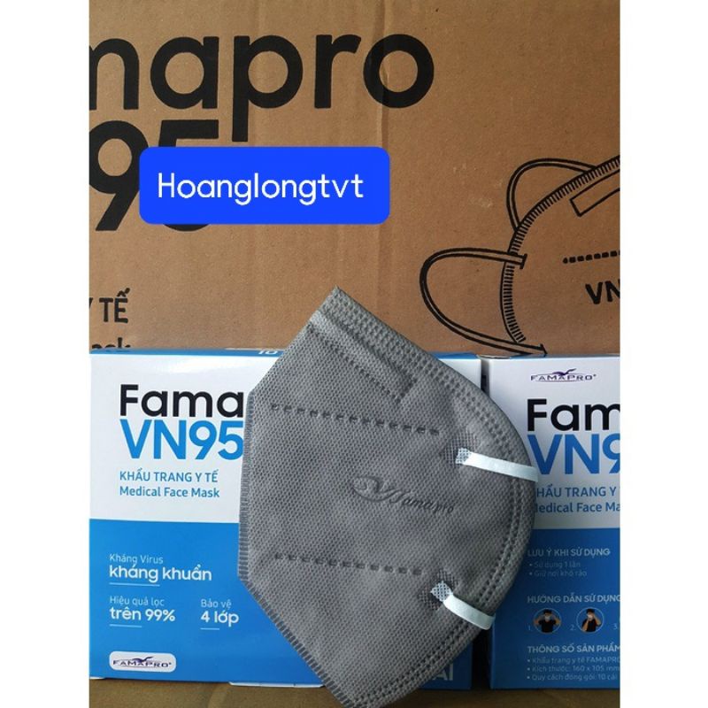 Khẩu trang y tế N95 Nam anh Farmapro 4 lớp (Set 50 chiếc)
