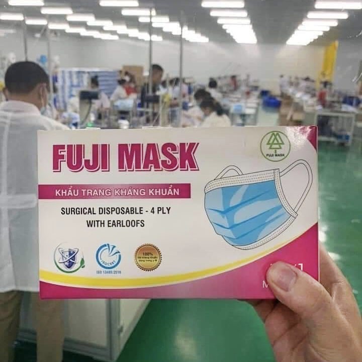 Khẩu trang 4 lớp cao cấp Fuji Masks Kháng Khuẩn đầy đủ ISO,FDA xuất khẩu ( Hộp 50 chiếc )