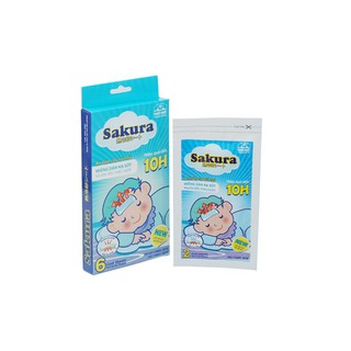 MIẾNG DÁN HẠ SỐT SAKURA - hộp 6 miếng