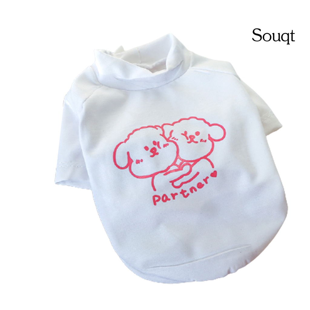Áo mặc chui đầu polyester in họa tiết hoạt hình đáng yêu dành cho cún cưng