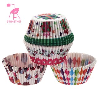 Set 100 ly giấy làm bánh cupcake tiện dụng