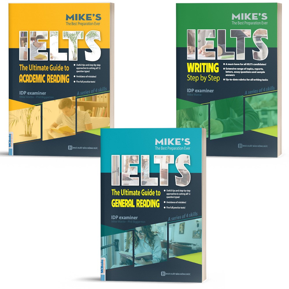 Sách Combo IELTS MIKE Ielts Reading and Ielts Writting Dành Cho Người Tự Học