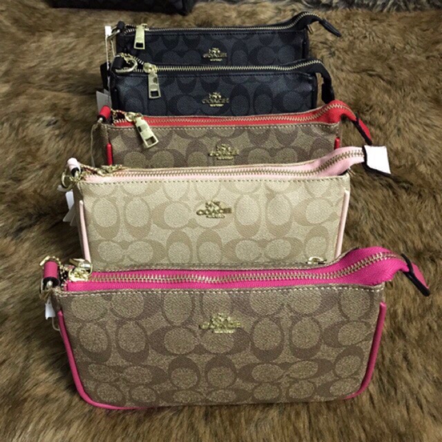 TÚI COACH VIỀN MÀU SIZE 22 ( video thật )