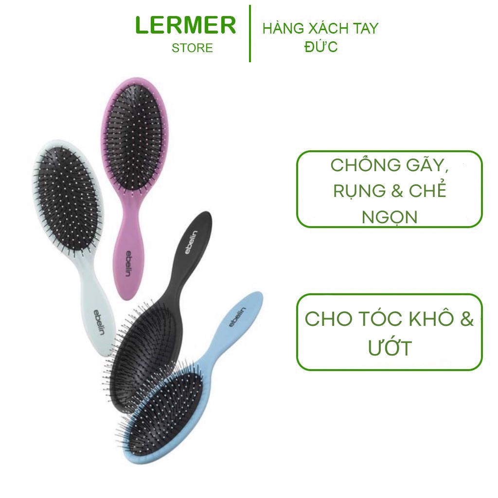 Lược gỡ rối Ebelin chống gãy và rụng tóc thần thánh, hàng nội địa Đức