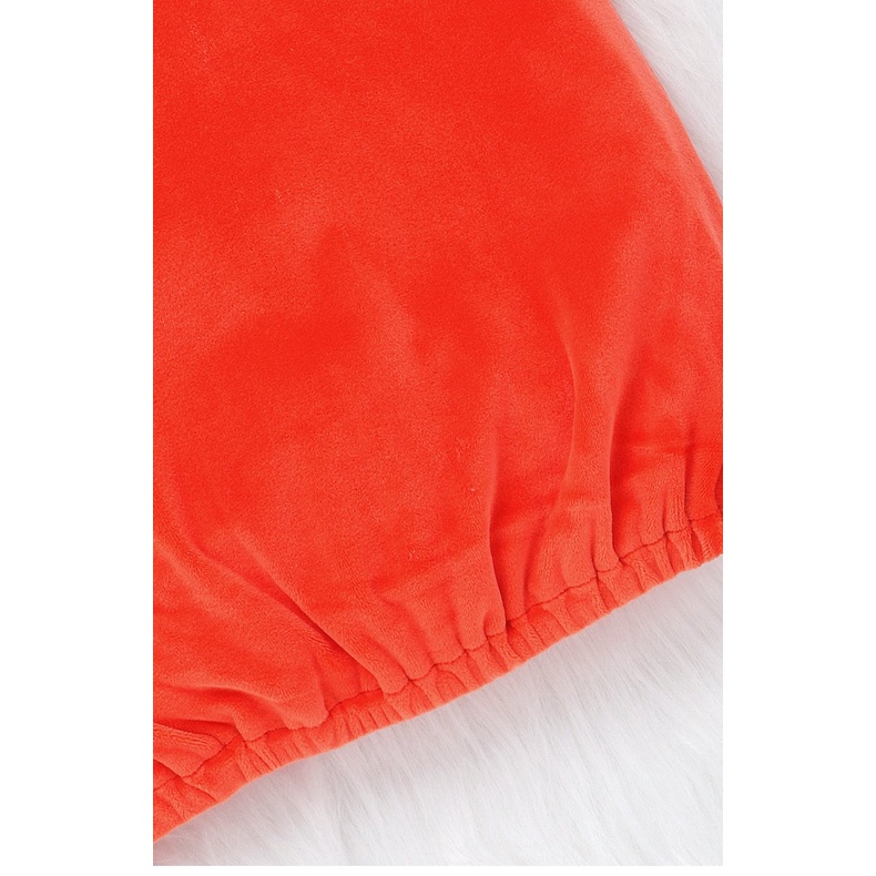 Set Áo Liền Quần &amp; Mũ Trùm Đầu Hình Bí Ngô Halloween Dễ Thương Cho Trẻ Sơ Sinh