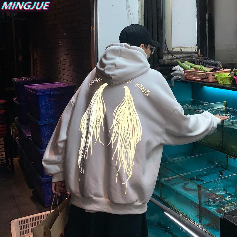 Áo Hoodie Tay Dài Dáng Rộng Thời Trang Cá Tính Cho Nam