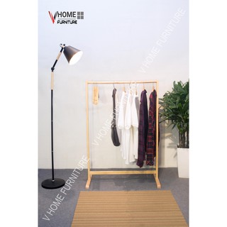GIÁ TREO QUẦN ÁO KỆ SÀO TREO ĐỒ GỖ THANH ĐƠN NỘI THẤT KIỂU HÀN QUỐC VHOME_DECOR- SINGLE HANGER L GỖ