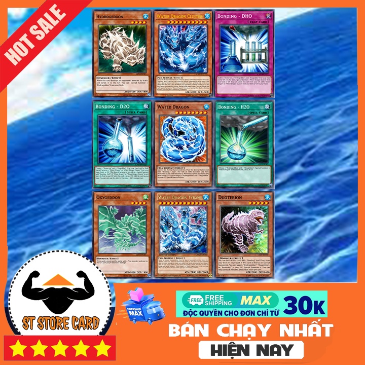 Thẻ bài Yugioh nguyên tố hóa học Nước thẻ in custom ST STORE CARD