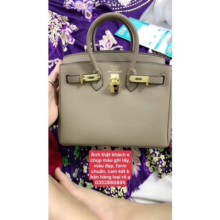 Túi Bi Kinnnn da sần hạt gạo size 25,30 full phụ kiện(không hộp) tặng kèm khăn lụa
