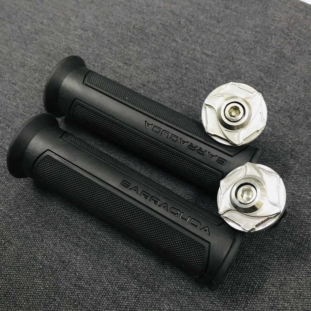 [XẢ KHO] COMBO Gù xe máy inox SALAYA cùng bao tay BARACUDA màu đen siêu êm mềm mại phượt xuyên việt