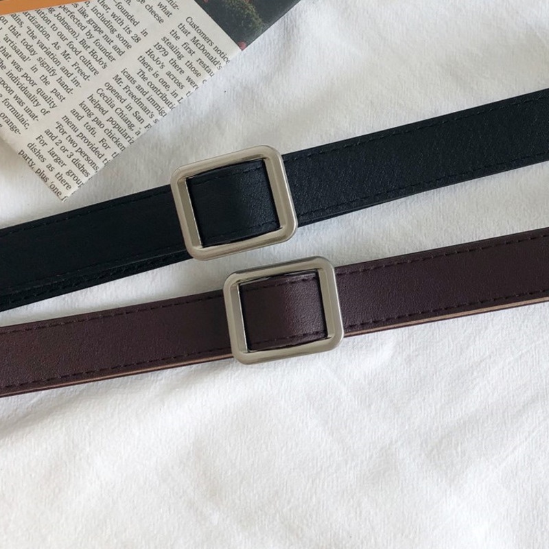 Thắt Lưng Khóa Vuông Phong Cách Hàn Quốc Thời Trang Đơn Giản 19614